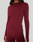 Ribbed Base Layer Set - Cabernet
