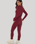 Ribbed Base Layer Set - Cabernet