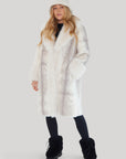 Faux Mink Fur Coat