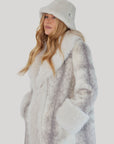 Faux Mink Fur Coat