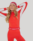 Racer Stripe Base Layer Set - Red