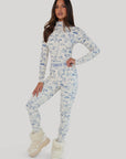 Toile de Jouy Base Layer Set - Blue