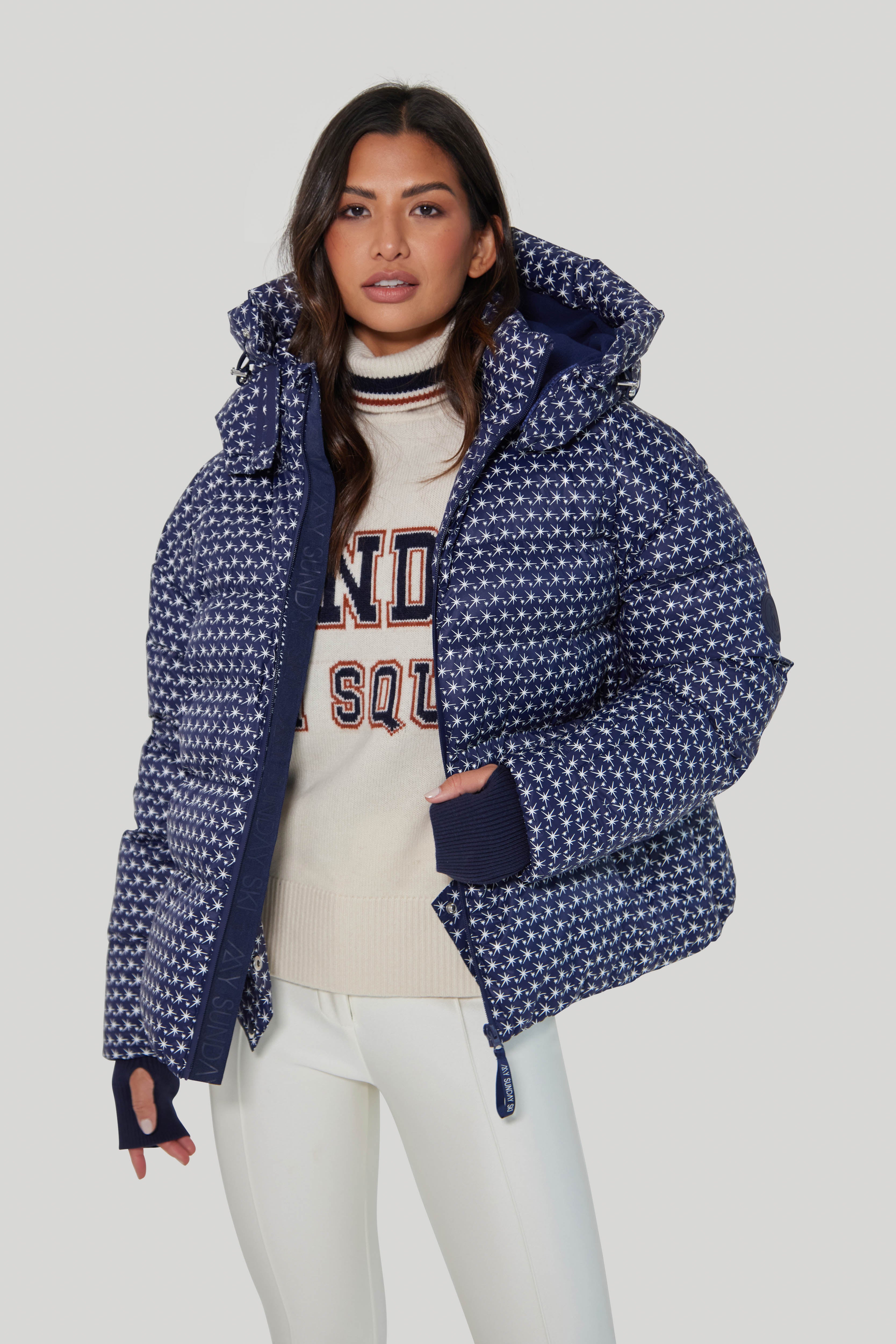 Polka dot ski jacket sales