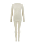 Ribbed Base Layer Set - Cream