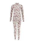 Toile de Jouy Base Layer Set - Cabernet