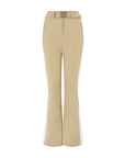 Stripe Perfect Ski Pant - Camel / White