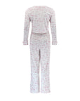 Pointelle Toile Pyjama Set - White / Pink