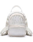 Sherpa Quilted Rucksack - White