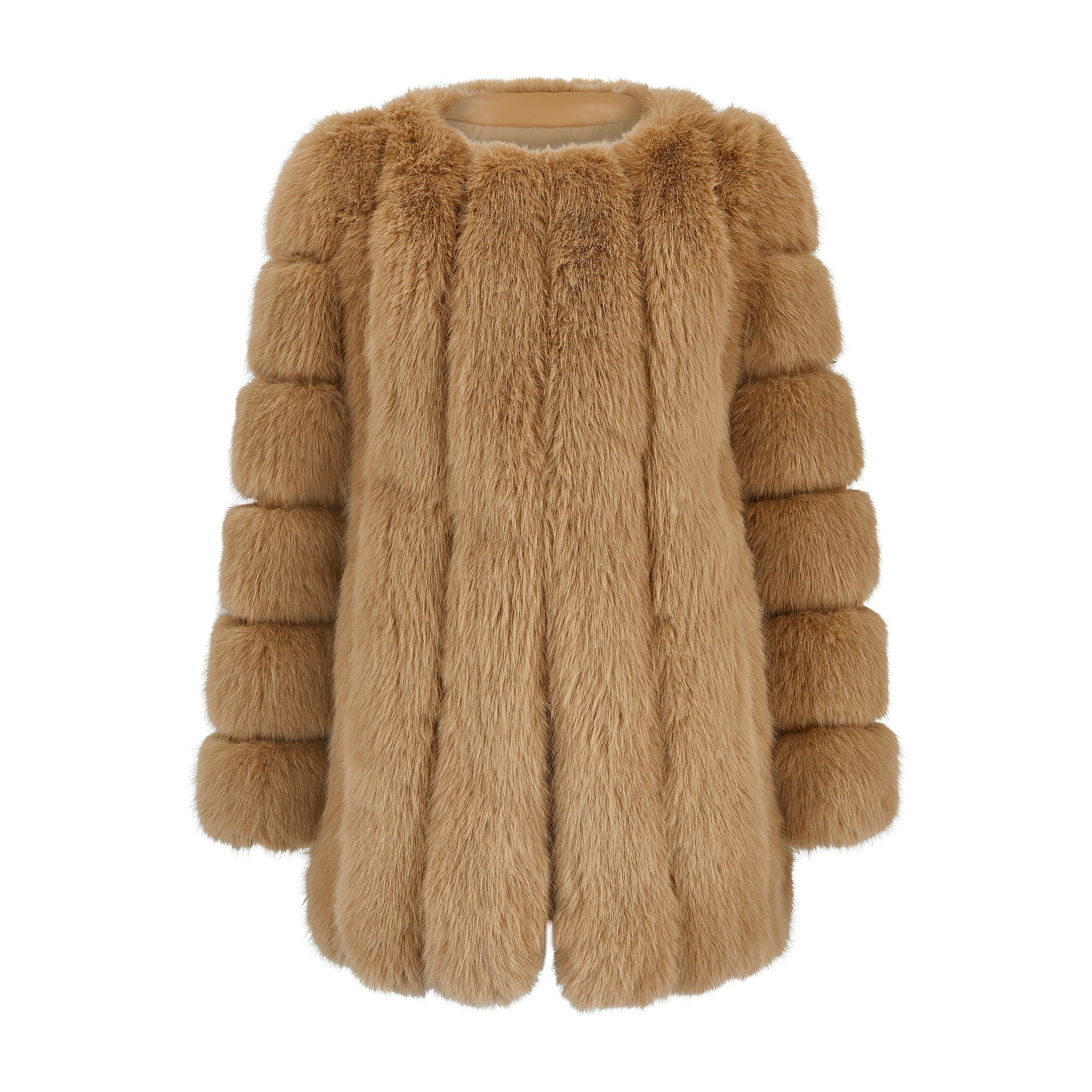 Faux Fox Fur Coat