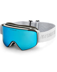 Goggles: White Strap / Gray Ice Blue Lens