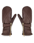 Wanderlust Shearling Ski Mittens - Chocolate