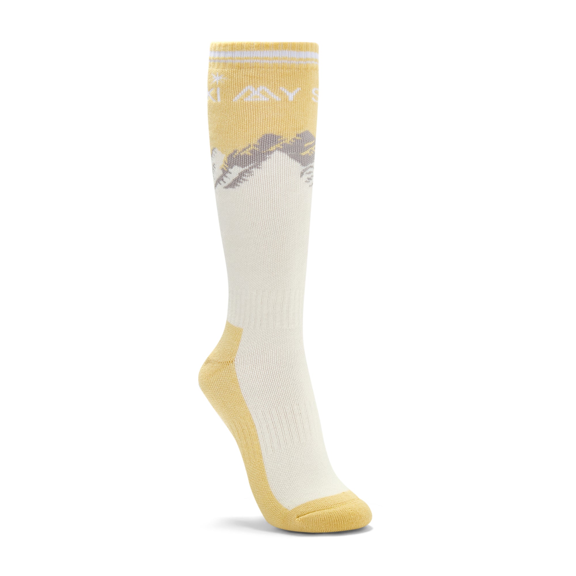Merino Blend Performance Ski Sock - Yellow
