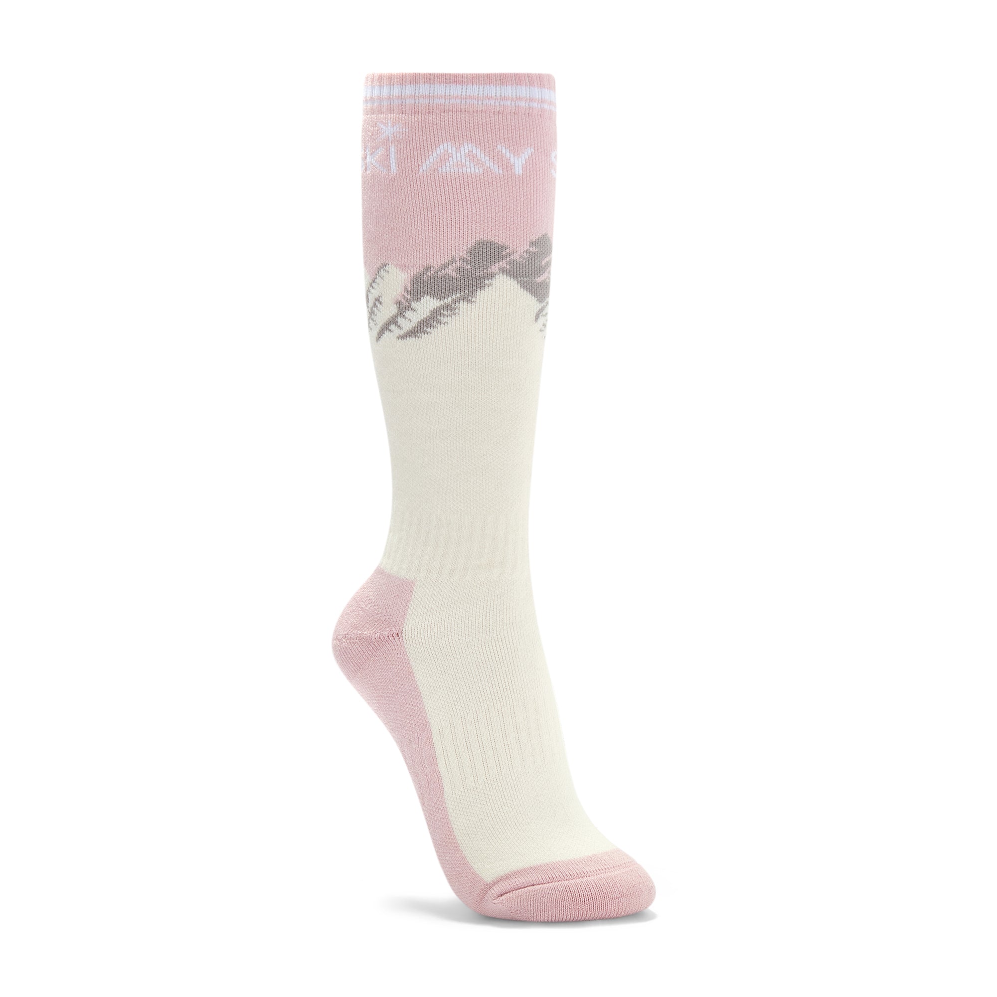 Merino Blend Performance Ski Sock - Pink