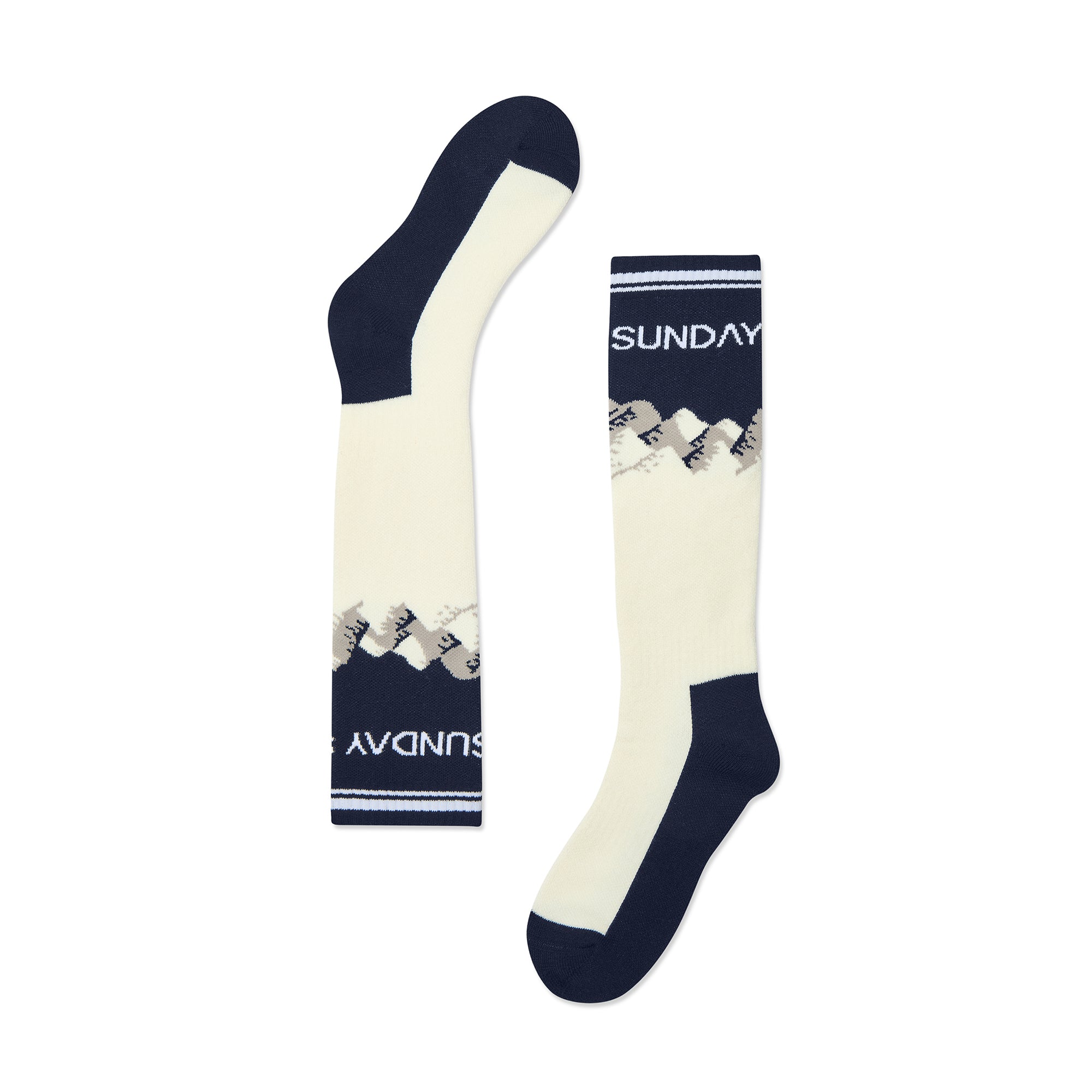 Merino Blend Performance Ski Sock - Navy