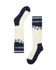 Merino Blend Performance Ski Sock - Navy