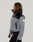 Cropped Bomber Ski Jacket – Houndstooth