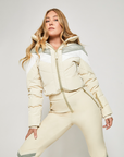Chevron Ski Suit - Sand