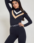 Chevron Base Layer Set - Black