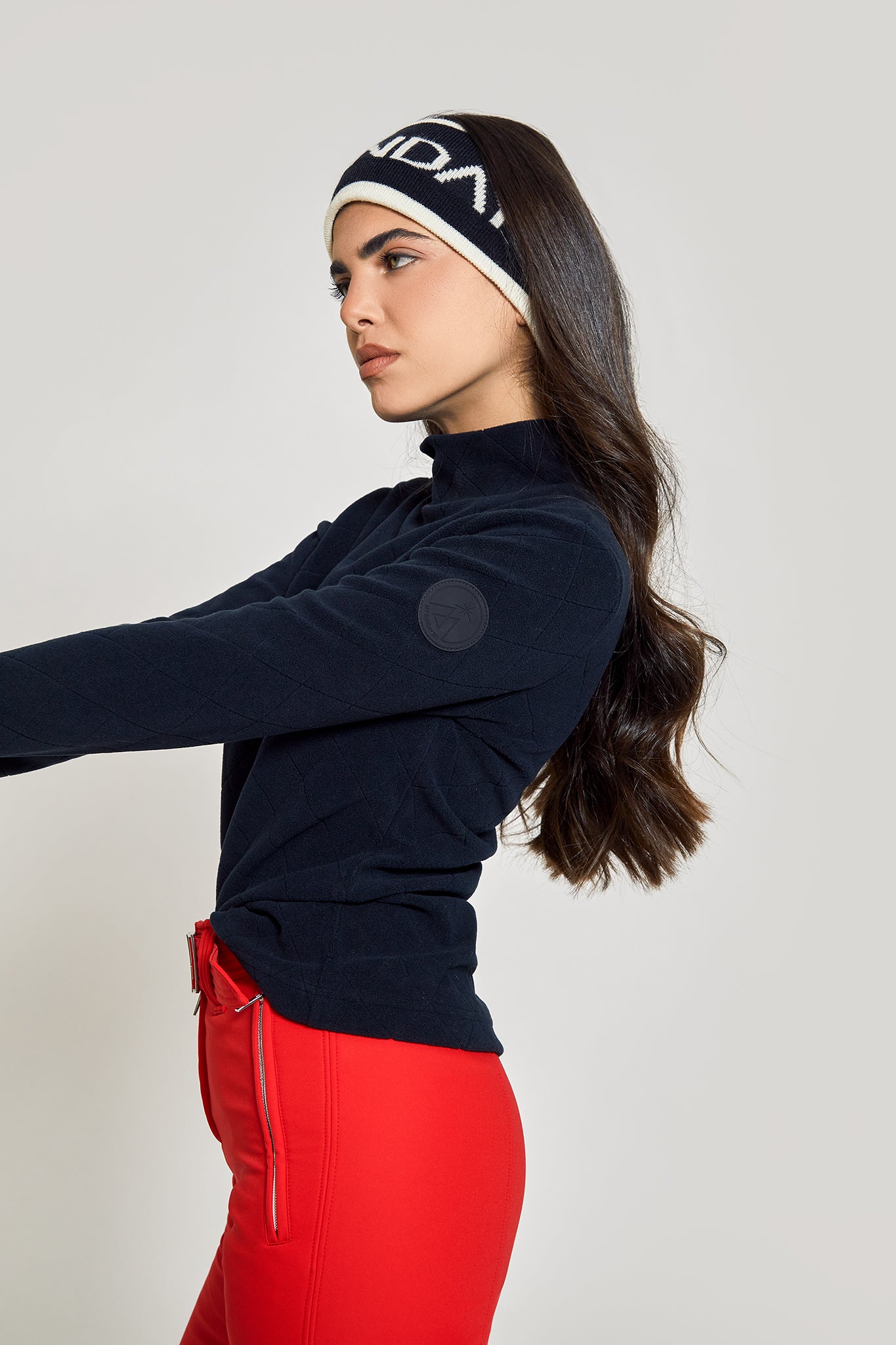 Diamond Fleece Mid Layer Black – My Sunday Ski - Main Image