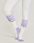 Merino Blend Performance Ski Sock - Lilac