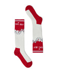 Merino Blend Performance Ski Sock - Red