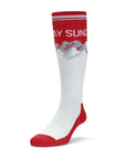 Merino Blend Performance Ski Sock - Red