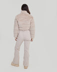 Altitude Faux Fur Ski Suit - Crème