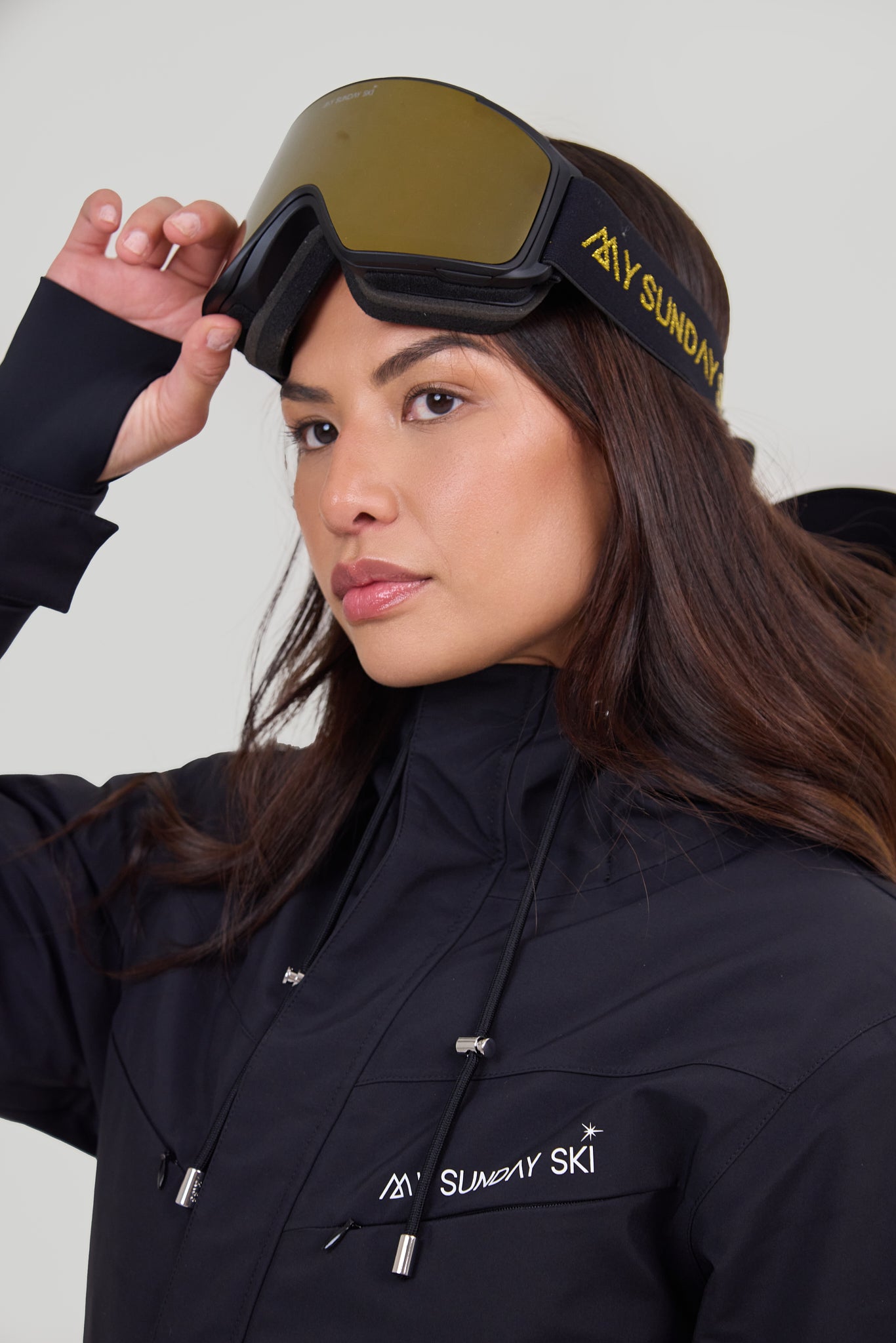 Goggles: Black Strap / Gray Gold Lens