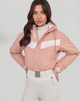 Zenith Ski Suit - Dusty Pink / White