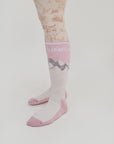 Merino Blend Performance Ski Sock - Pink