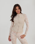 Teddy Gilet - Cream / Taupe