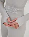 Ribbed Base Layer Set - Soft Grey