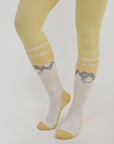 Merino Blend Performance Ski Sock - Yellow
