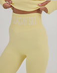 Ribbed Base Layer Set - Butter Yellow