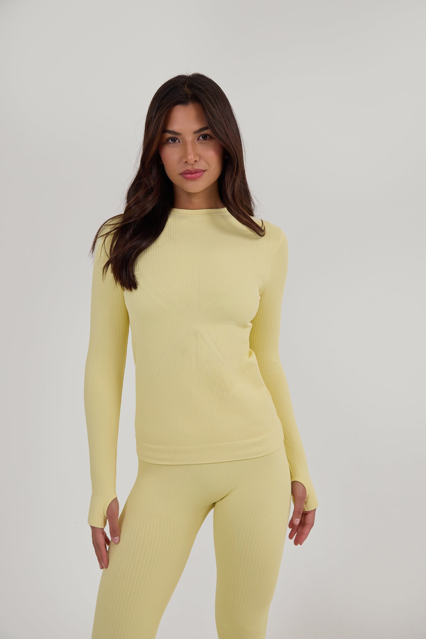 Ribbed Base Layer Set - Butter Yellow