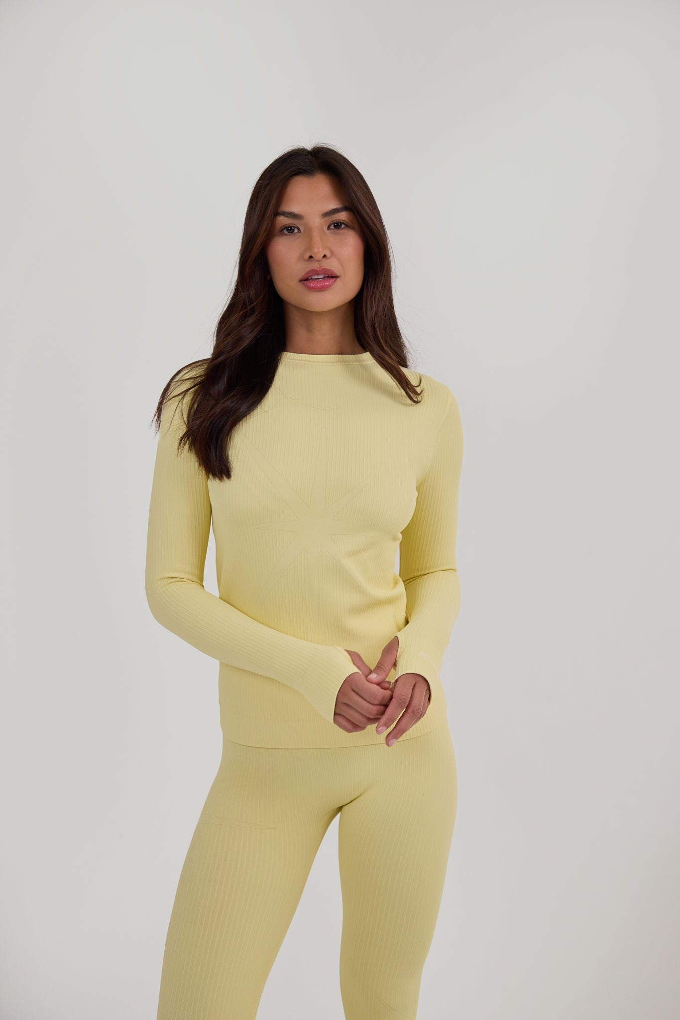 Ribbed Base Layer Set - Butter Yellow