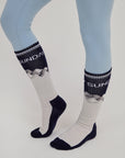 Merino Blend Performance Ski Sock - Navy