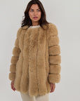 Faux Fox Fur Coat