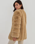 Faux Fox Fur Coat