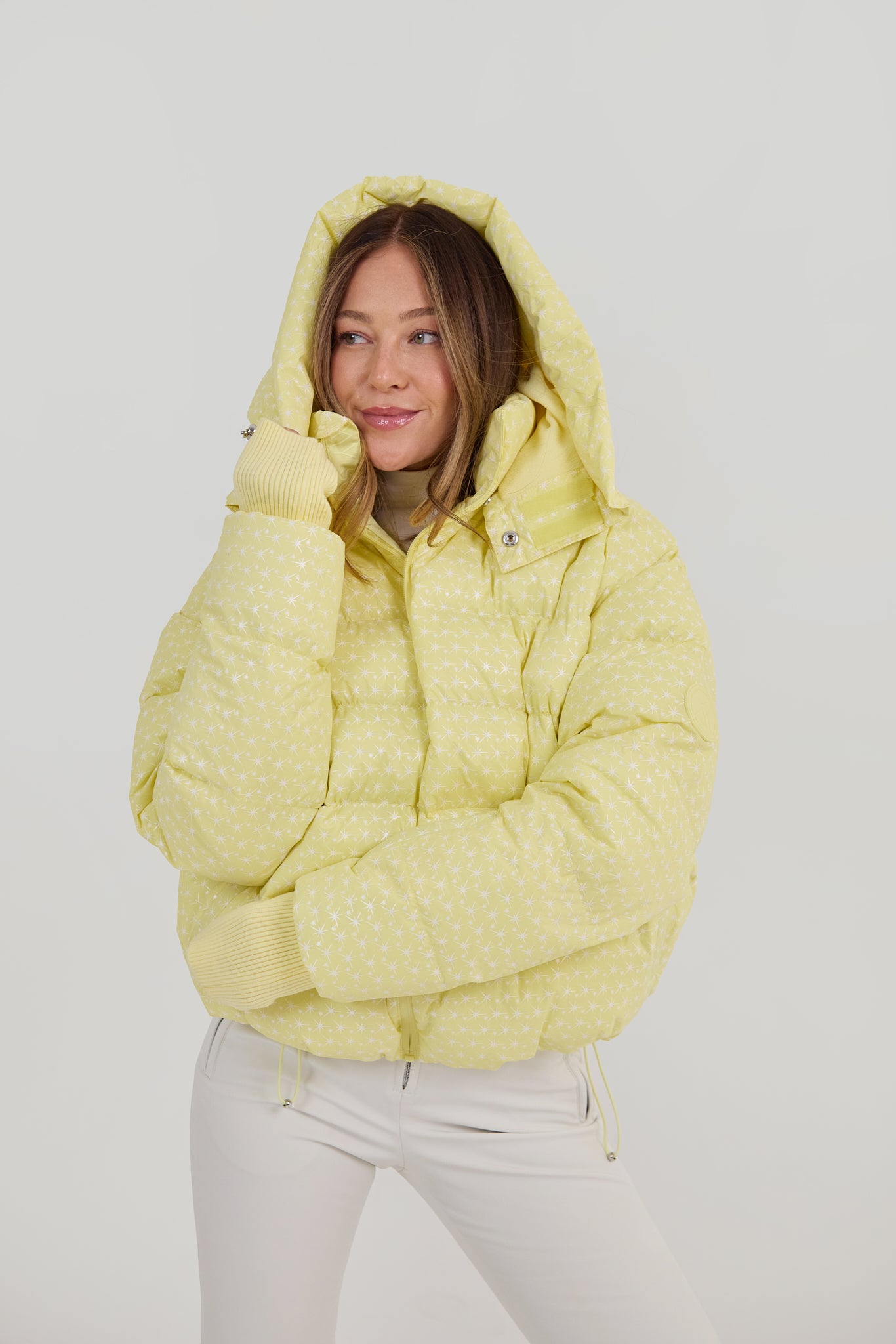 Apricity Ski Jacket - Yellow / White