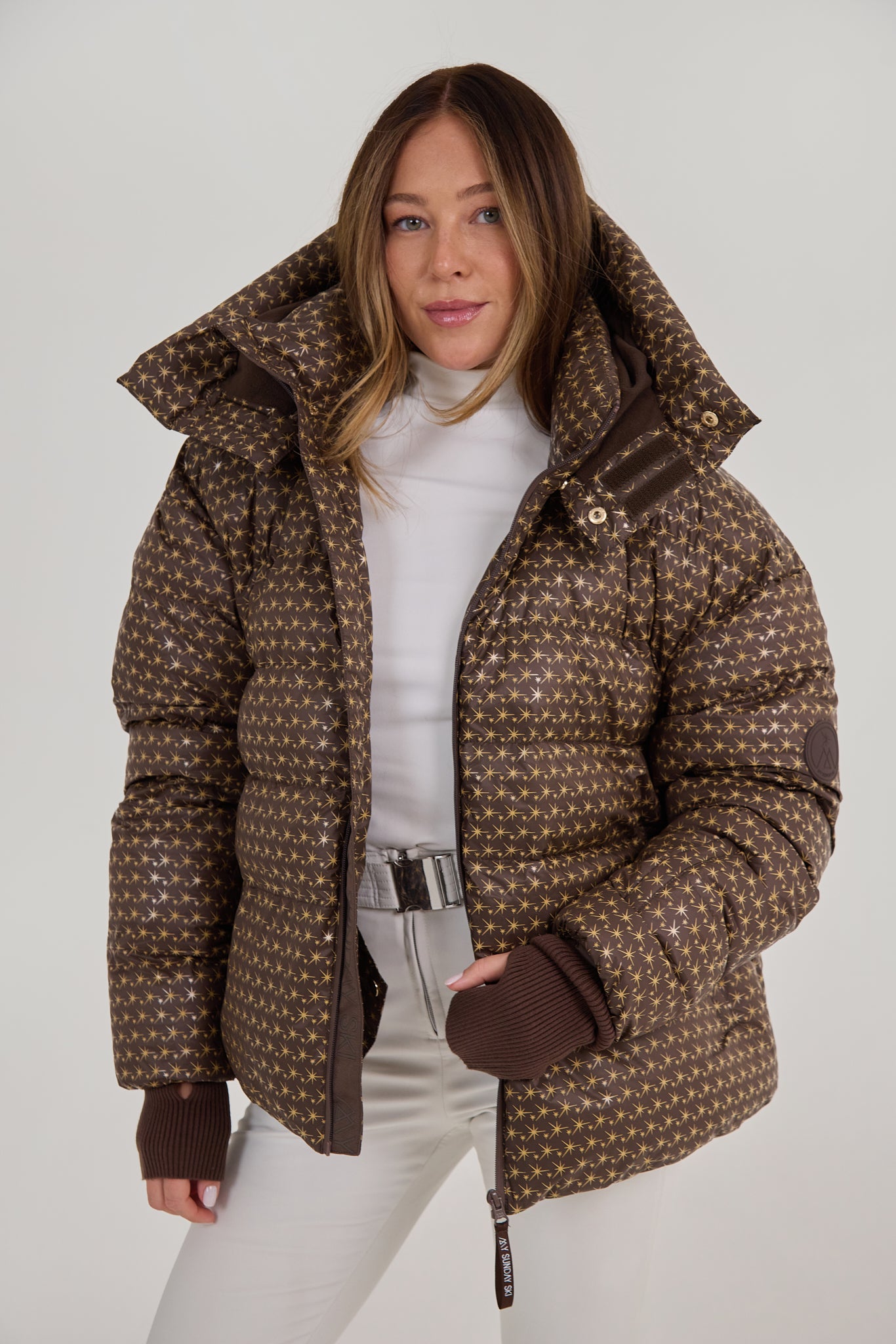 Apricity Ski Jacket - Chocolate / Gold