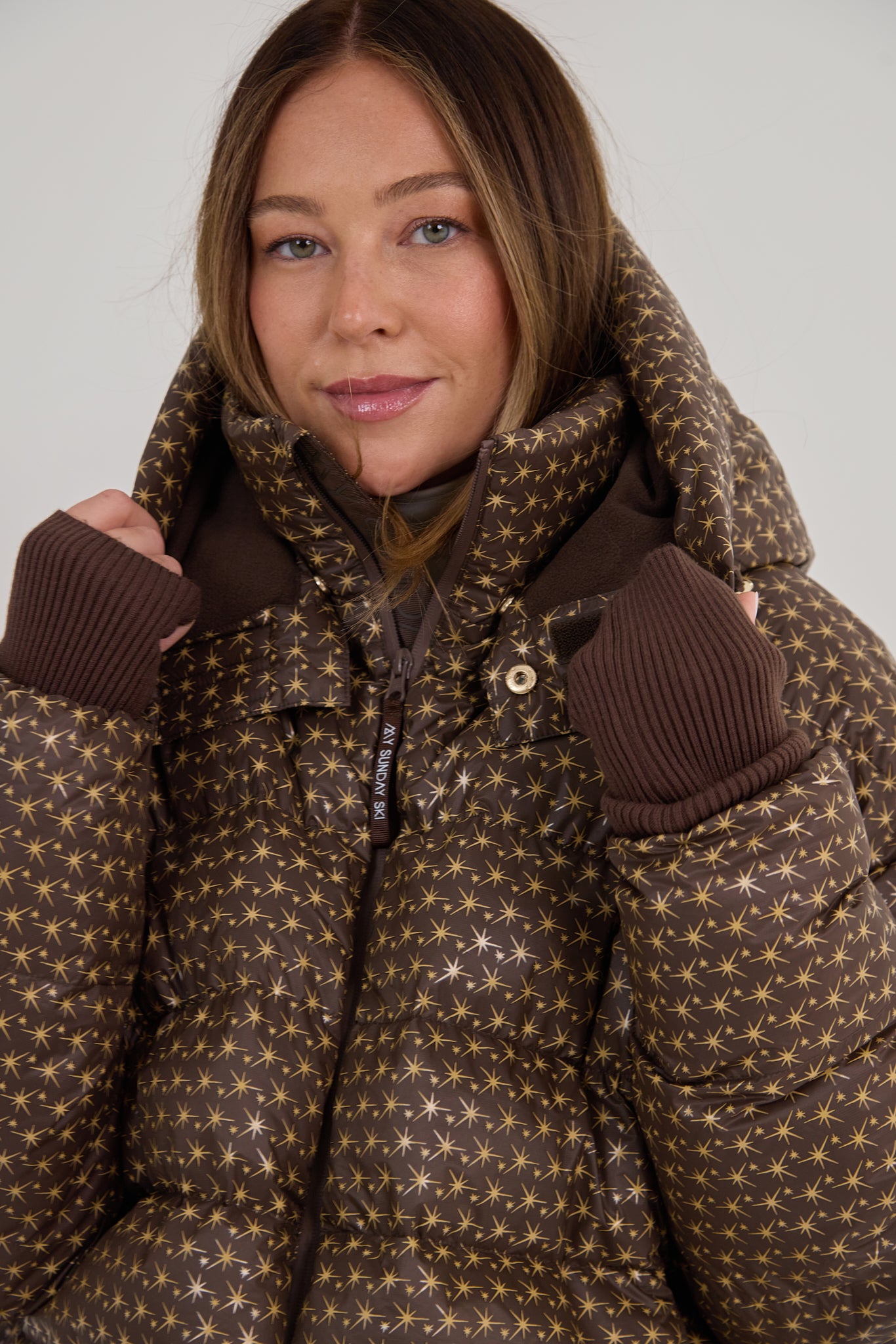 Apricity Ski Jacket - Chocolate / Gold