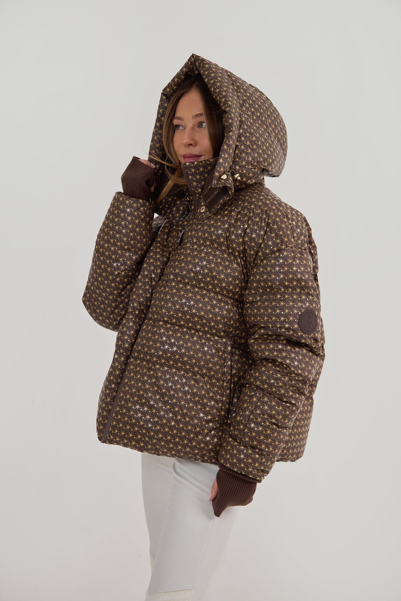 Apricity Ski Jacket - Chocolate / Gold