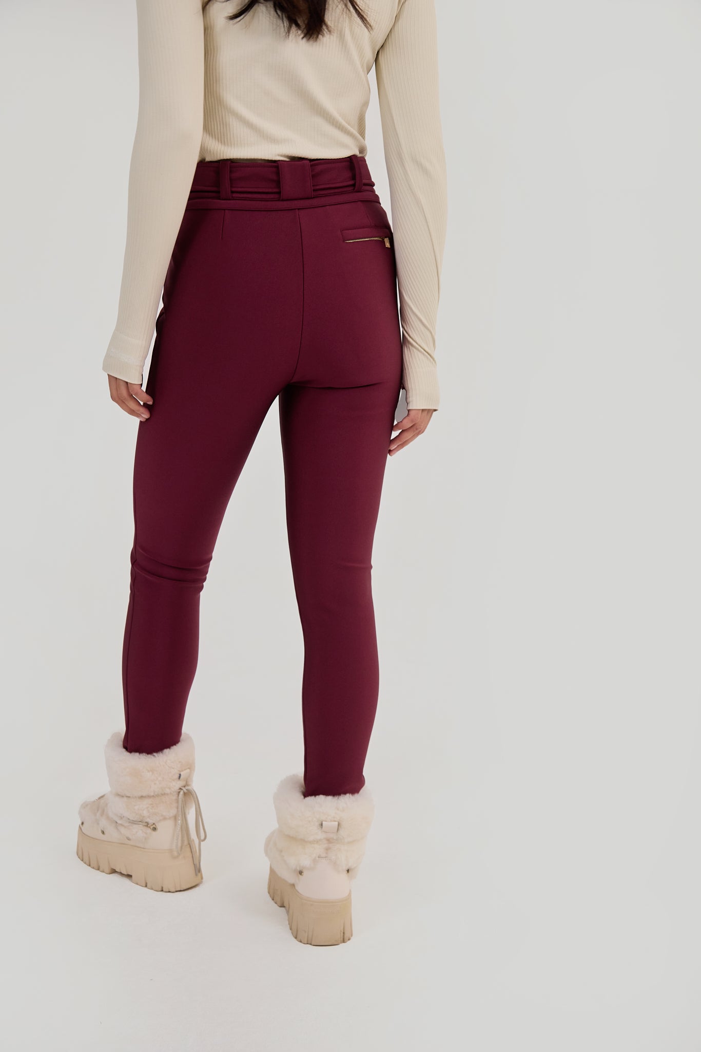 Slalom Ski Pants - Burgundy