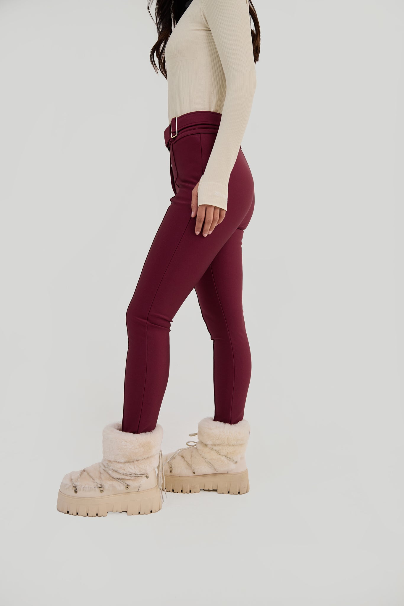 Slalom Ski Pants - Burgundy