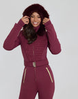 Élégance Portillo Ski Suit - hood up