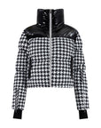 Cropped Bomber Ski Jacket – Houndstooth