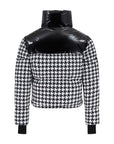 Cropped Bomber Ski Jacket – Houndstooth