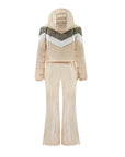 Chevron Ski Suit - Sand