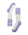 Merino Blend Performance Ski Sock - Lilac